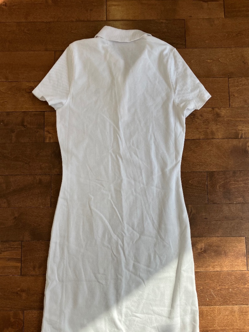 White Collared Polo Dress - Picture 4 of 4